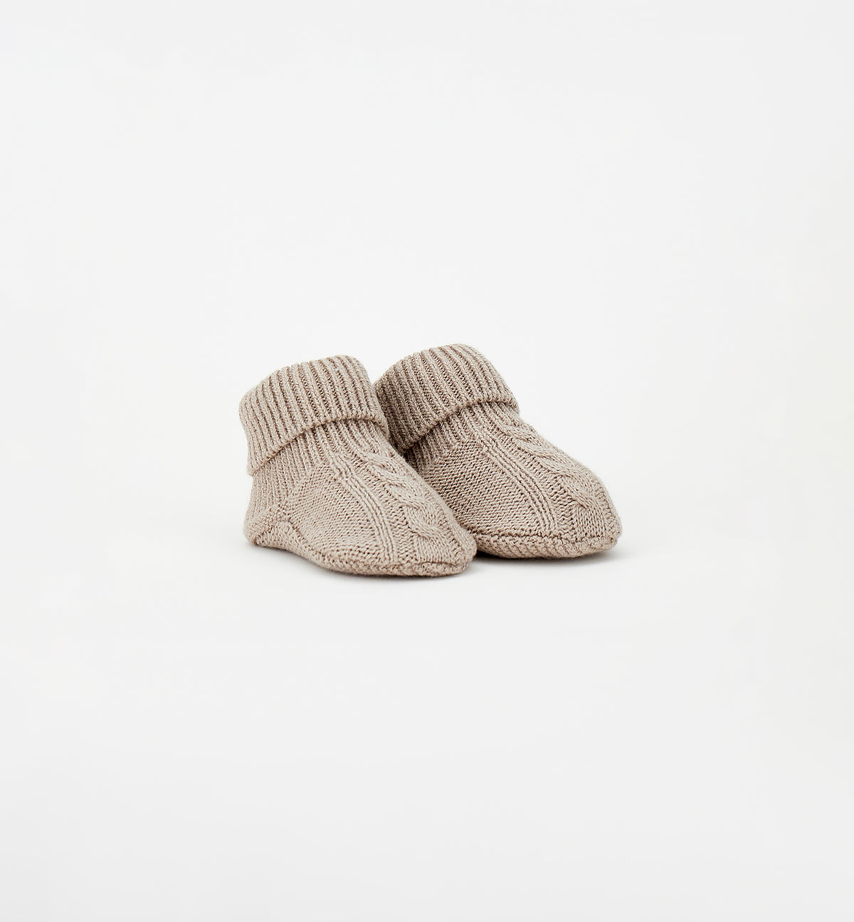 BABBUCCINA TRICOT TORTORA