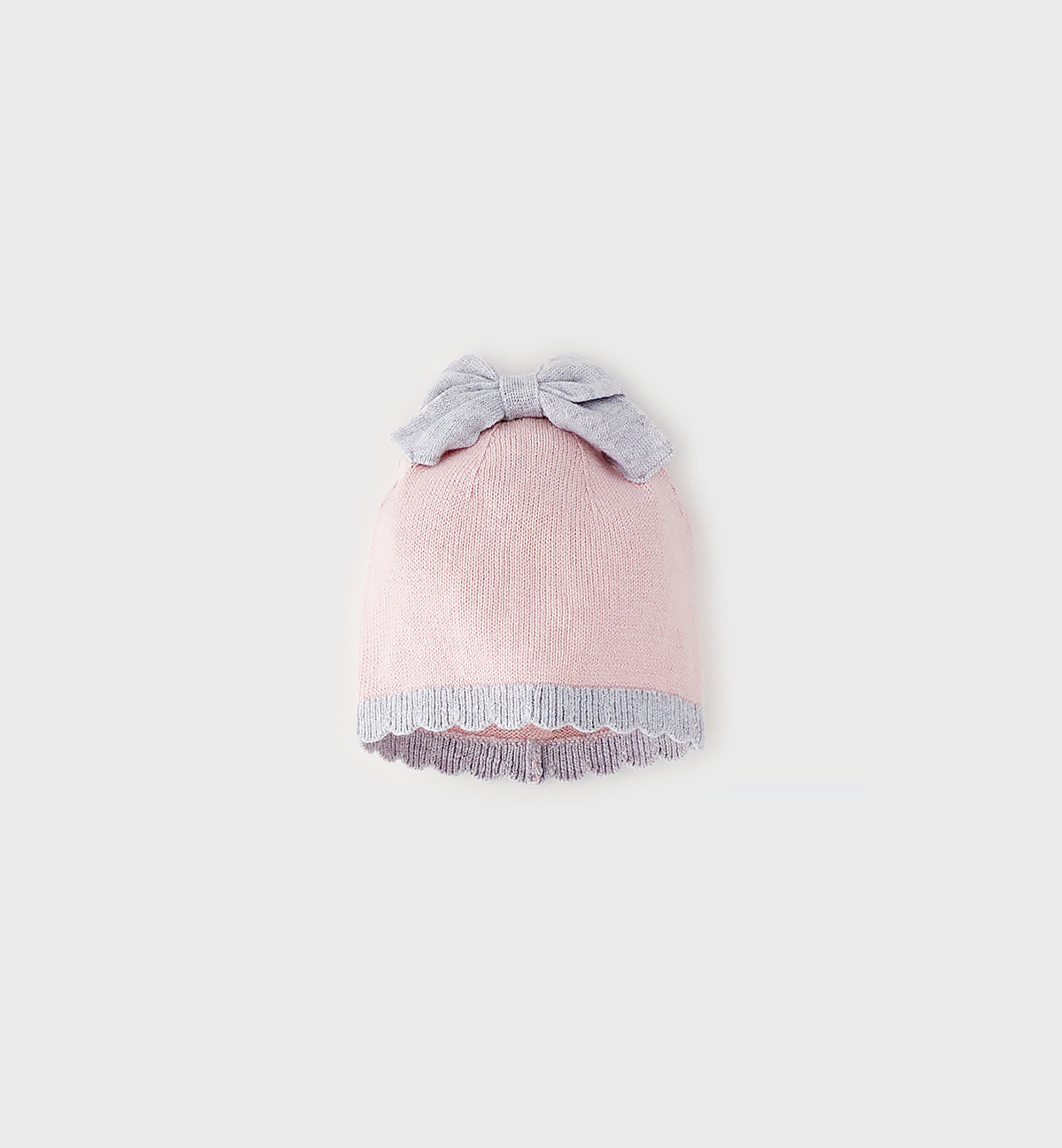 CAPPELLINO FIOCCO ROSA/GRIGIO