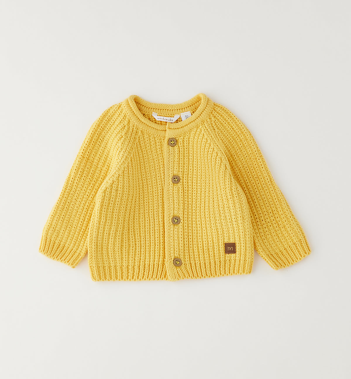 CARDIGAN CON BOTTONI SENAPE