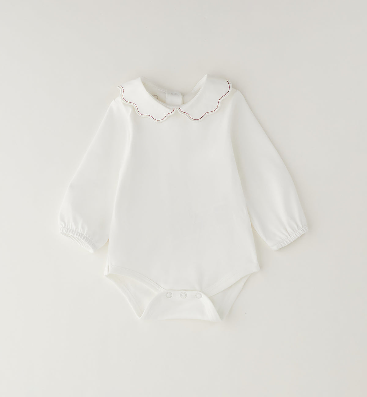 SHIRT PANNA CON COLLETTO ONDE