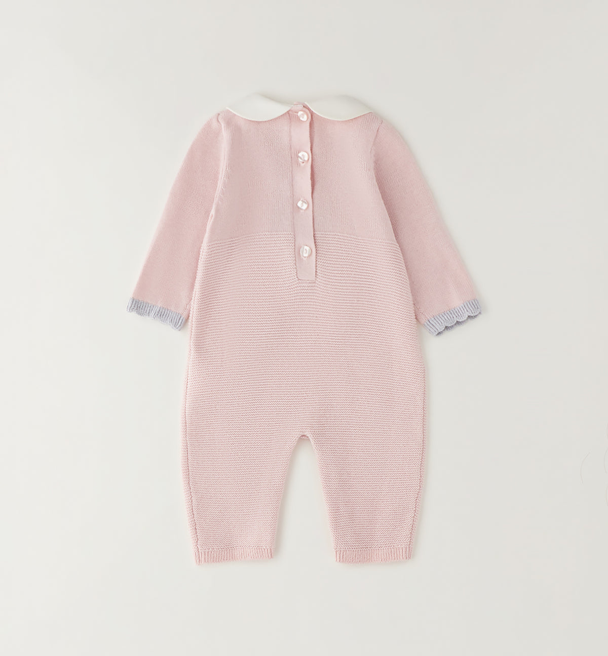 TUTINA TRICOT ROSA FIOCCO GRIGIO