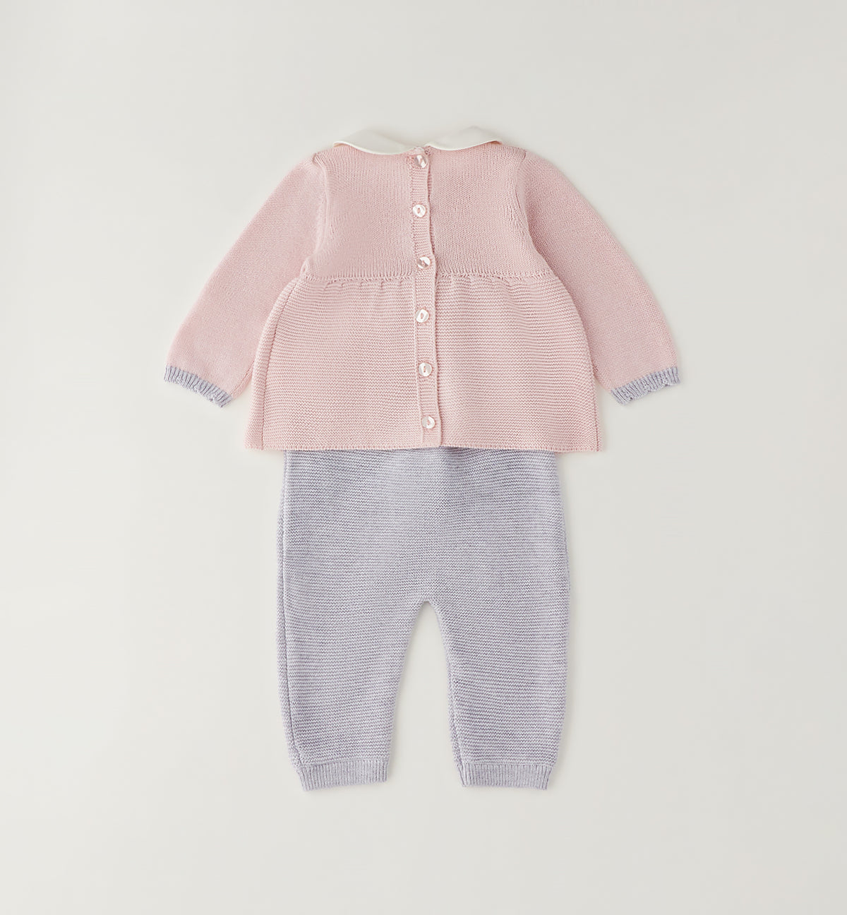 ABITINO TRICOT ROSA FIOCCO GRIGIO