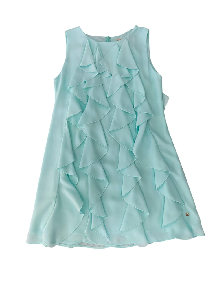 Abito Kocca chiffon - Acquamarina