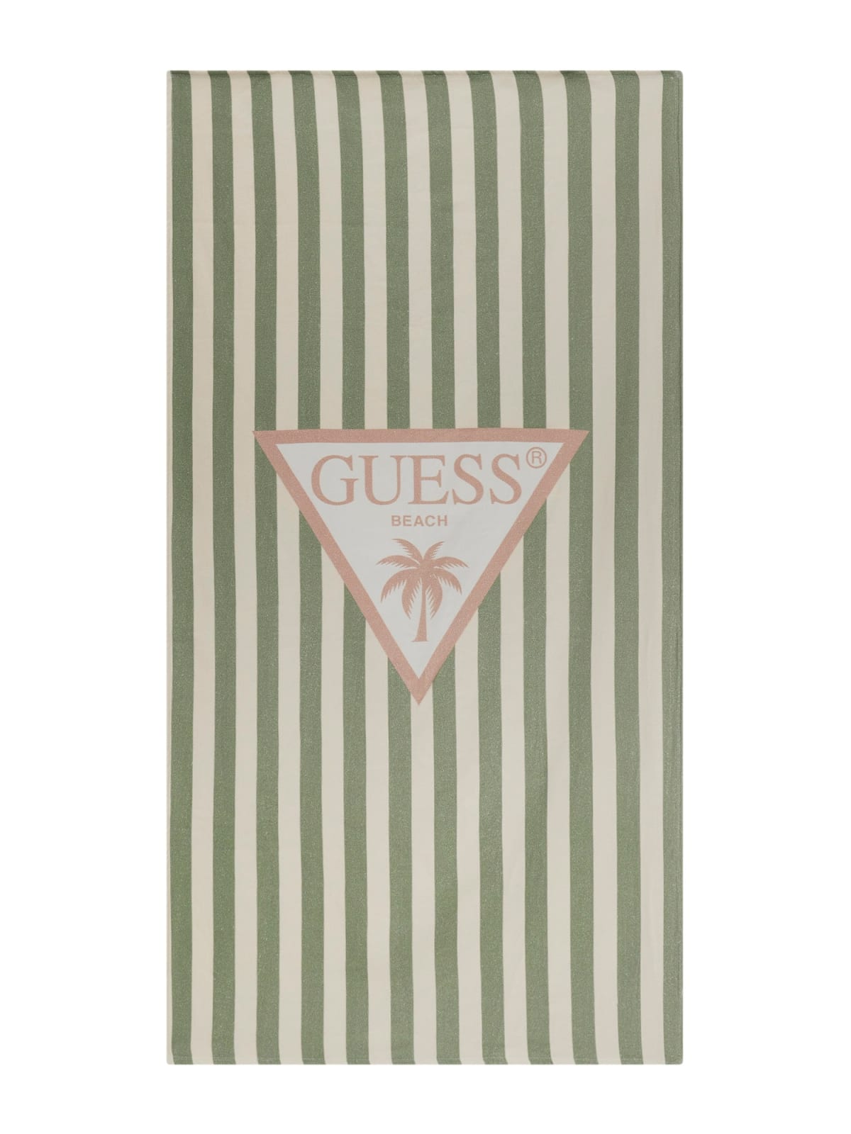 Telo mare Guess fantasia fasce verde/rosa