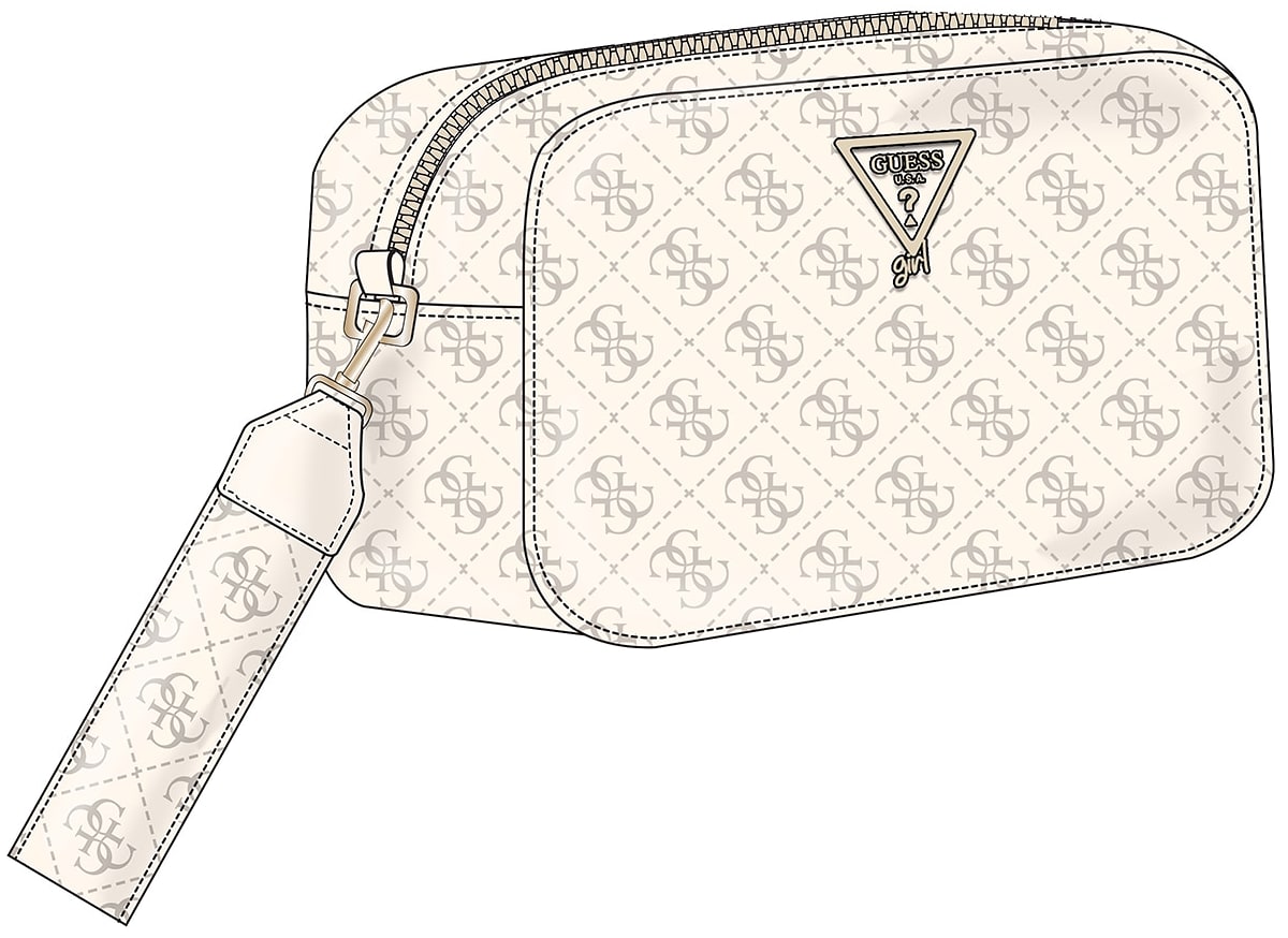 POCHETTE/TRACOLLA GUESS PANNA FANTASIA LOGATA