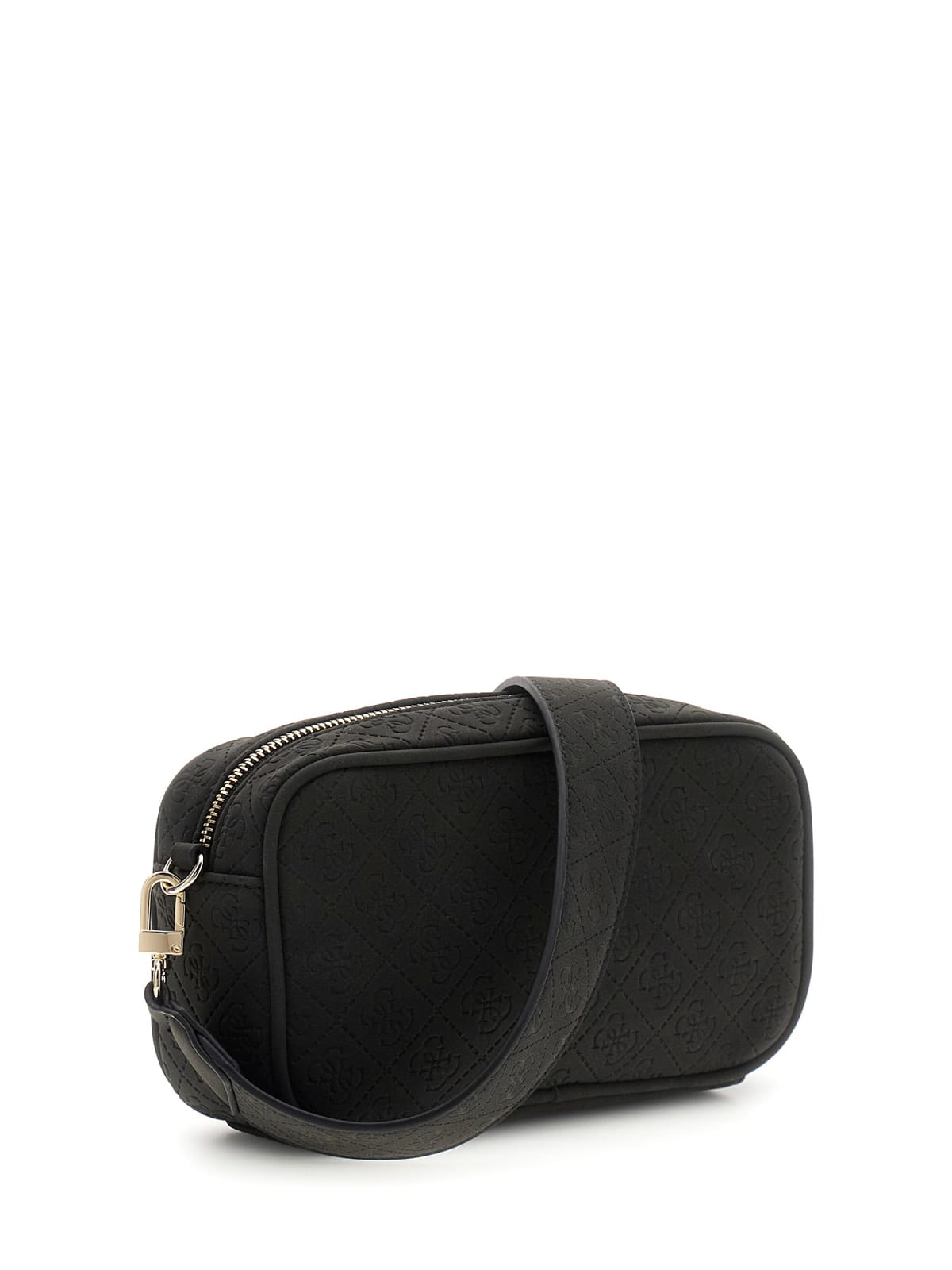 POCHETTE/TRACOLLA GUESS NERA FANTASIA LOGATA