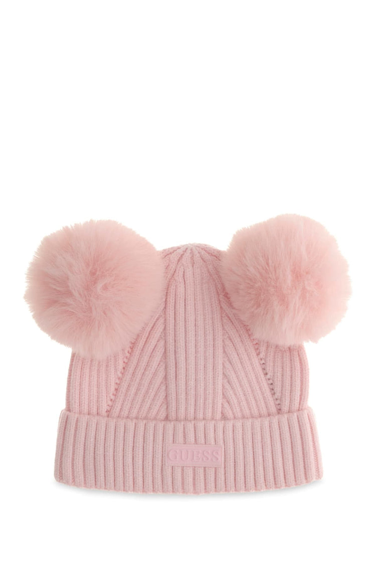 CAPPELLO DUE PON POM ROSA