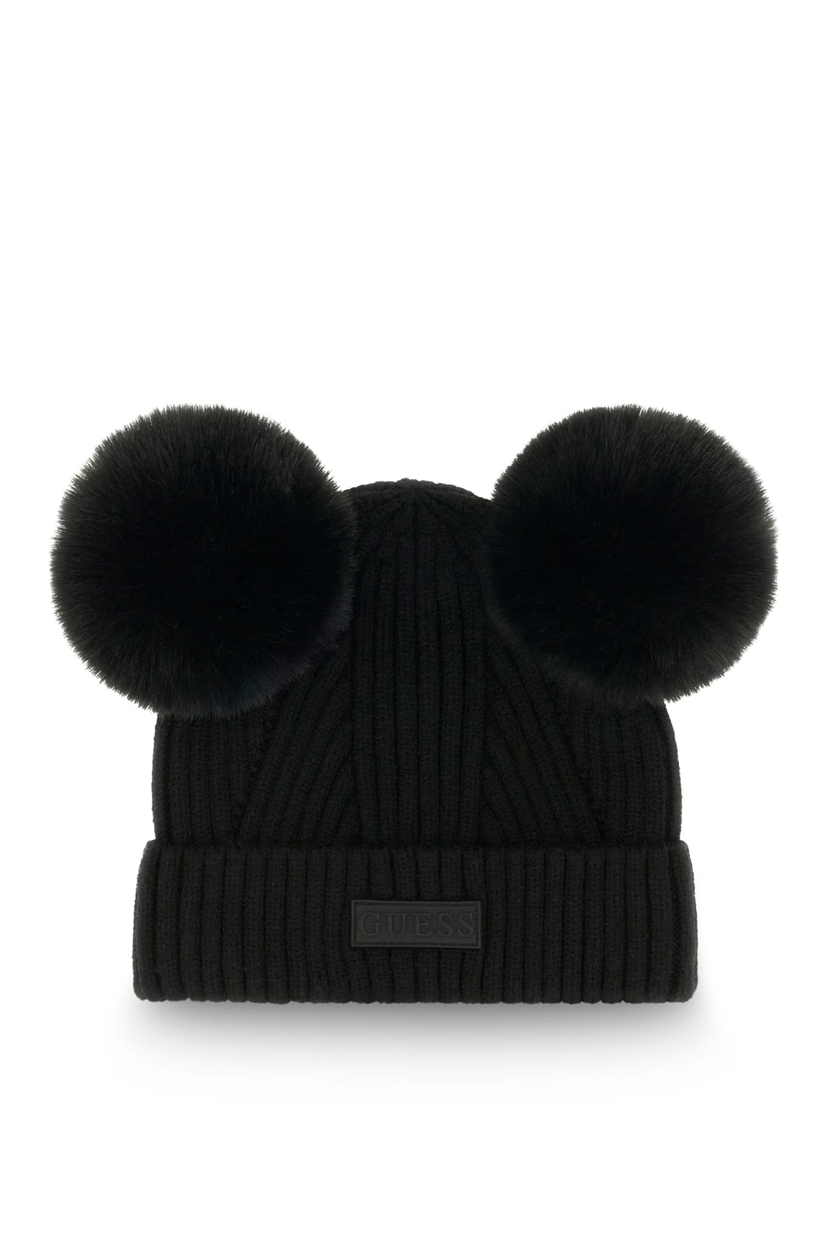 CAPPELLO DUE PON POM NERO