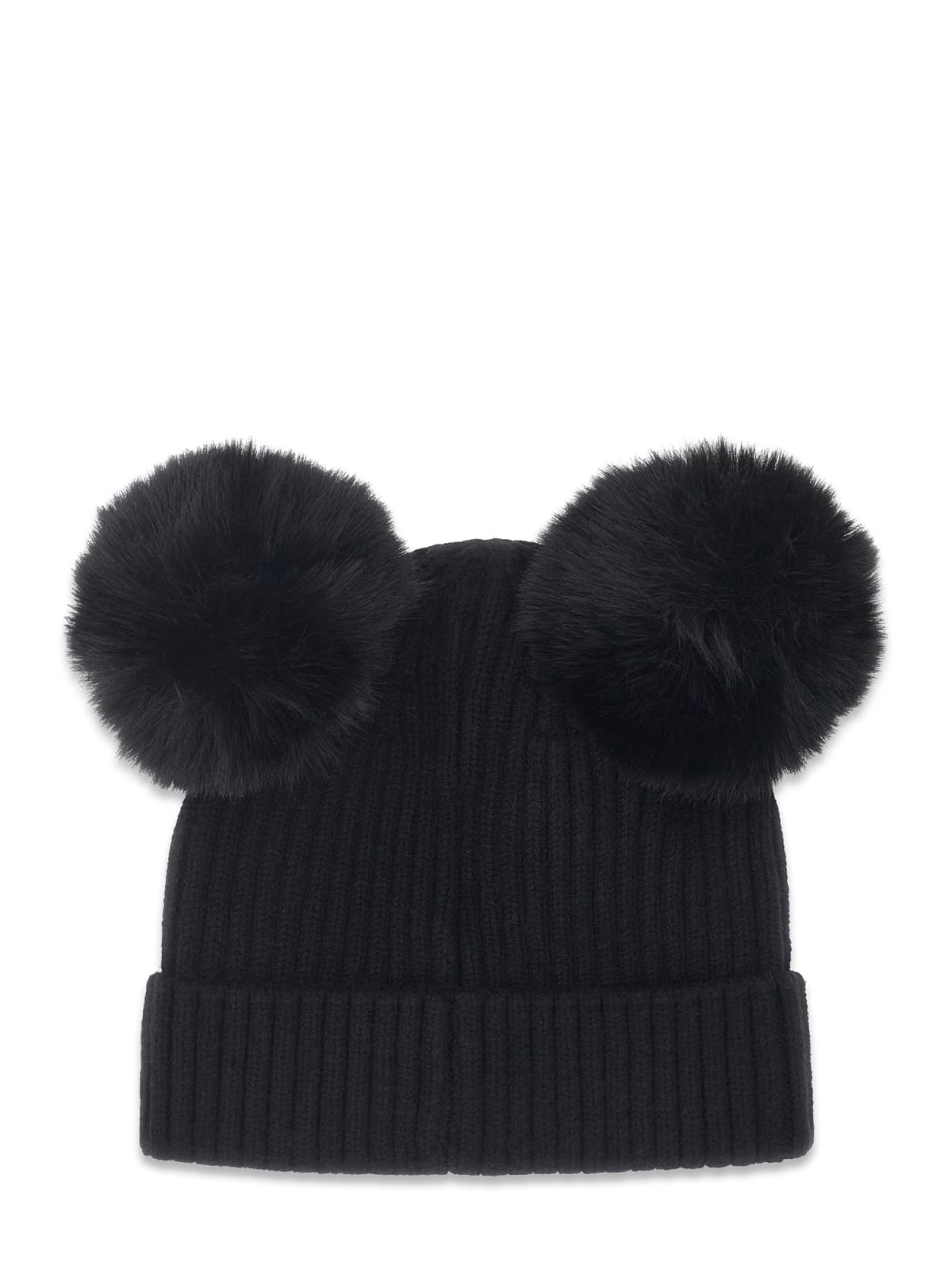 CAPPELLO DUE PON POM NERO