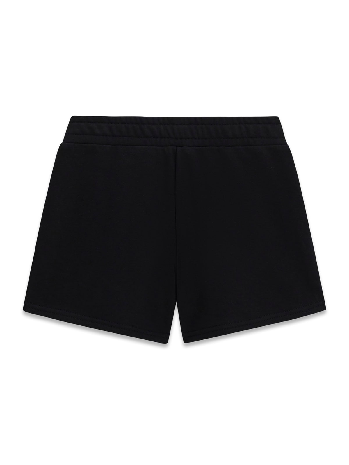 Short in felpa Guess e logo strass - Nero