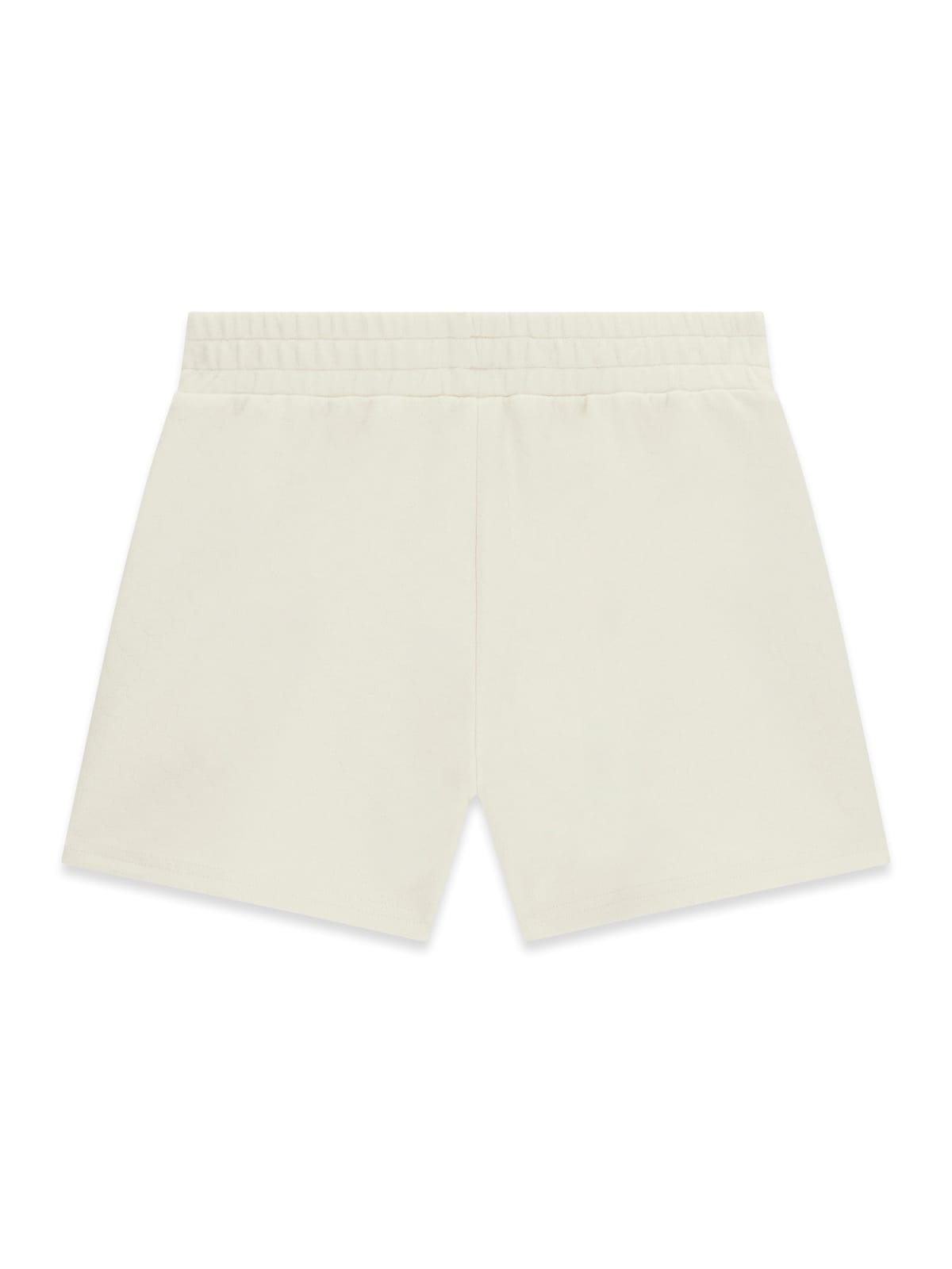 Short in felpa Guess con riga nera laterale - Crema