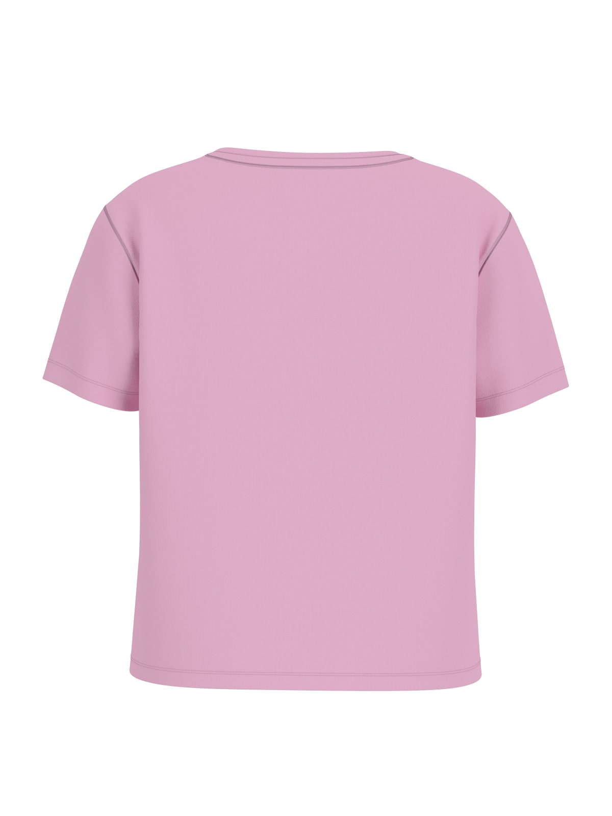 T-Shirt Guess crop basica tinta unita - Glicine
