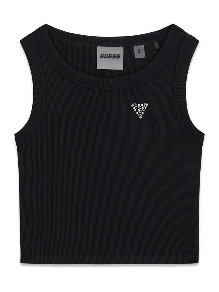 Top crop Guess costine - Nero