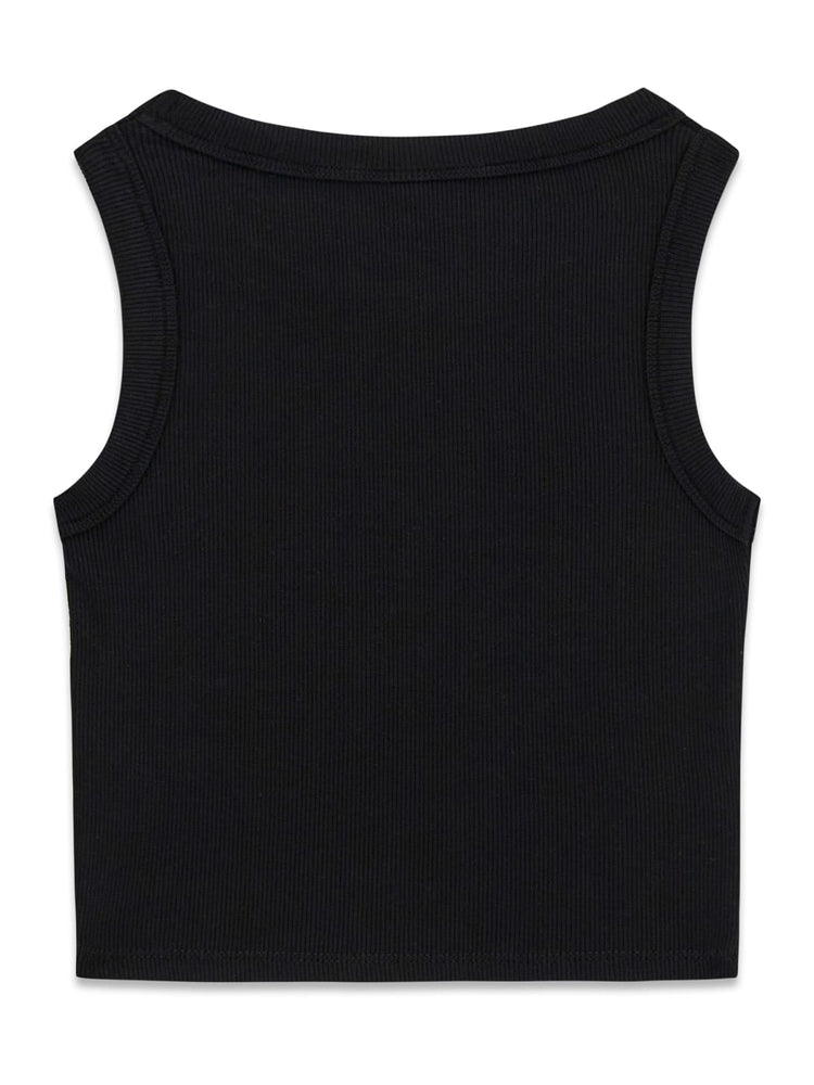 Top crop Guess costine - Nero