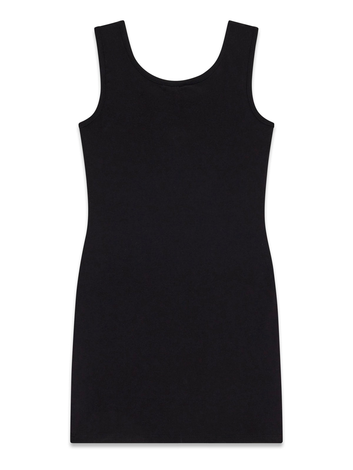 Minidress Guess in jersey logo acciaio - Nero