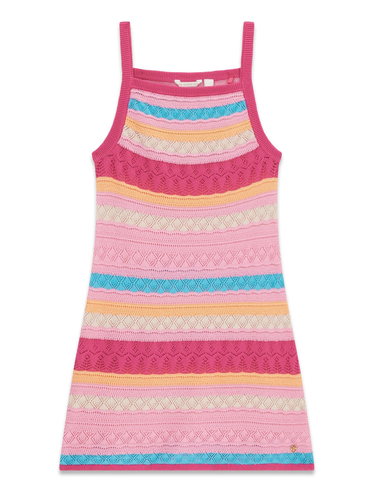 Abito Guess fasce effetto uncinetto - Fuxia