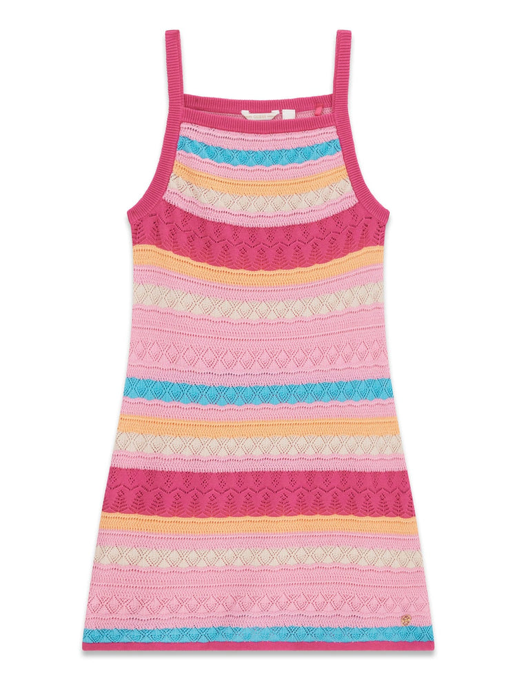 Abito Guess fasce effetto uncinetto - Fuxia