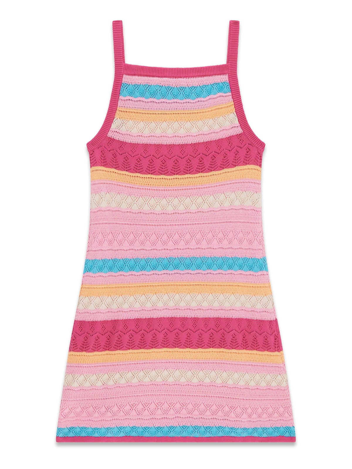 Abito Guess fasce effetto uncinetto - Fuxia