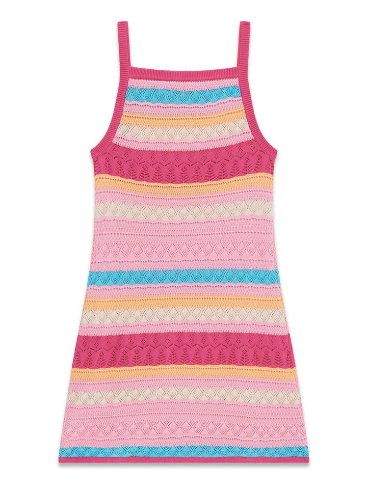 Abito Guess fasce effetto uncinetto - Fuxia