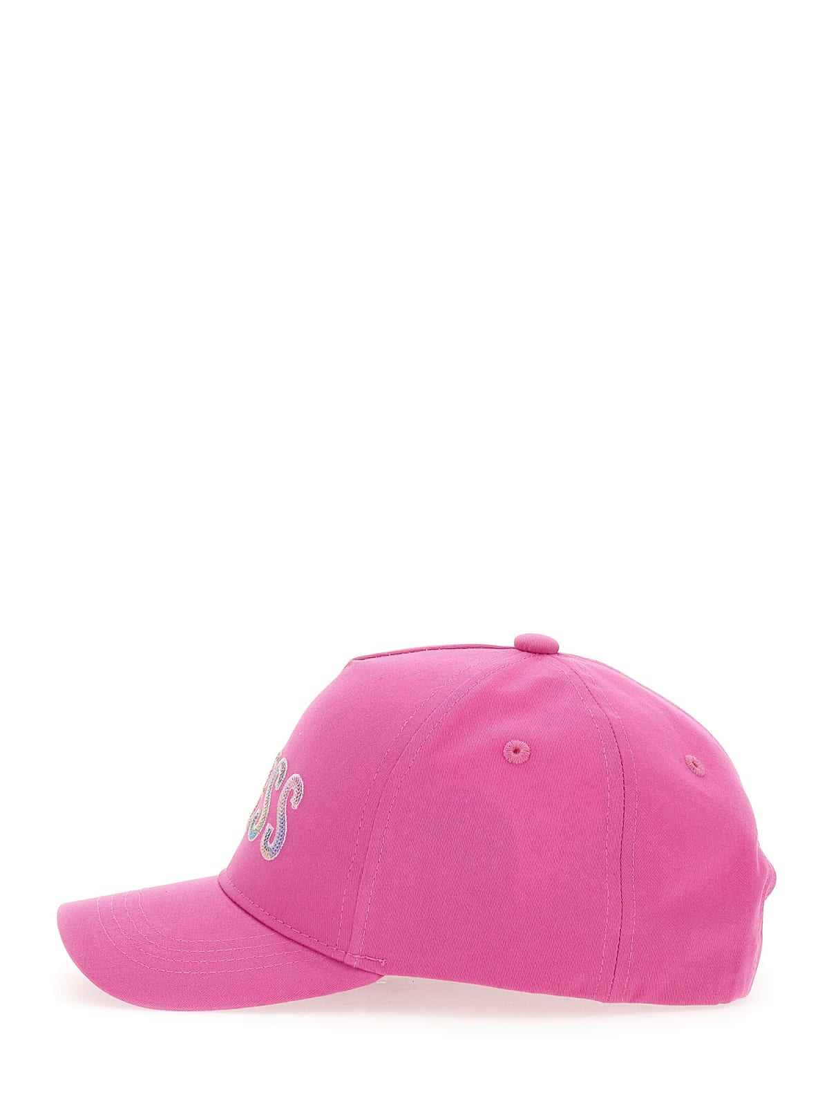 Berretto Guess con logo paillettes - Fuxia