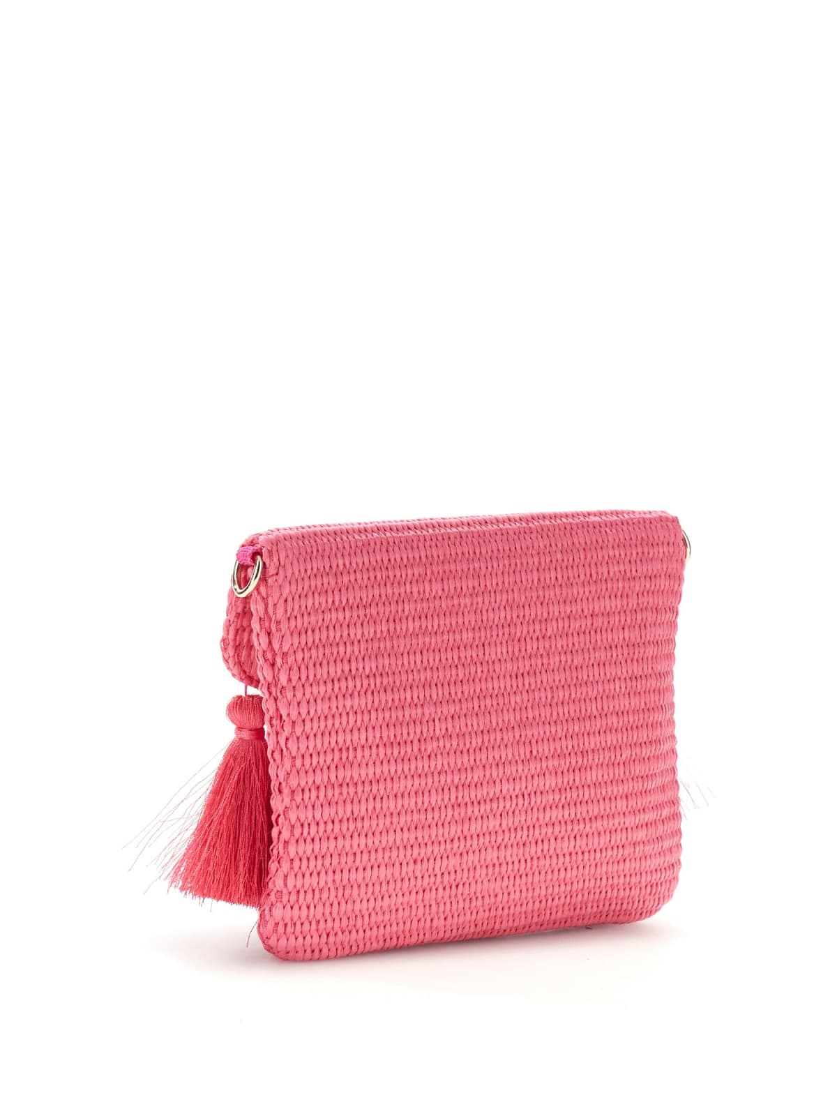 Borsa Guess in raffia - Fuxia