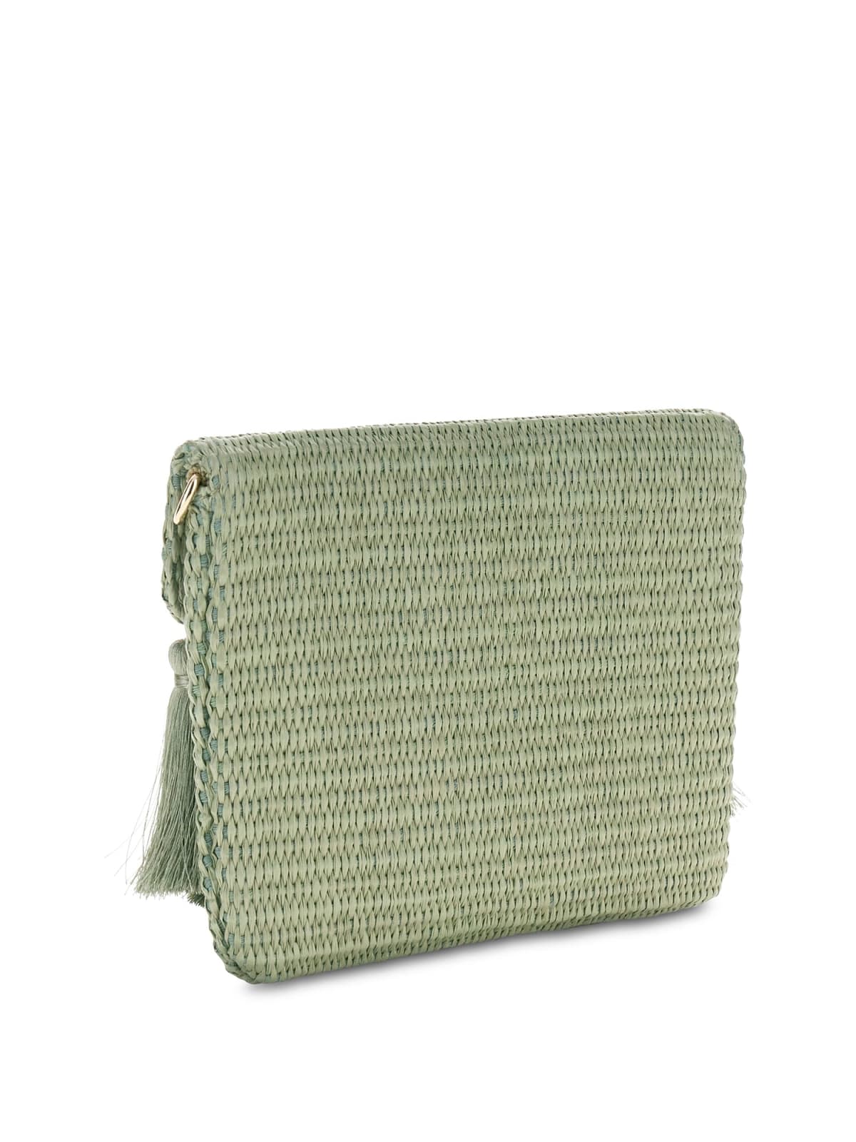 Borsa Guess in raffia - Verde salvia