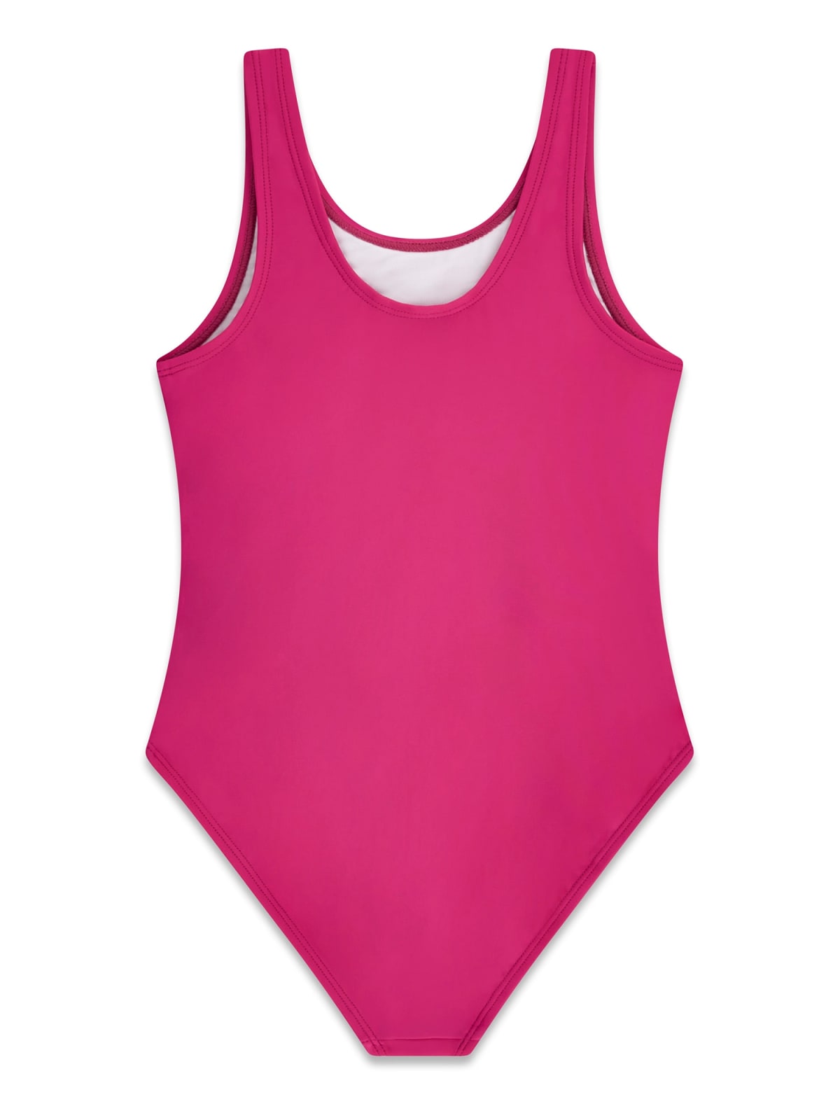 Costume intero Guess tinta unita logo strass - Fuxia