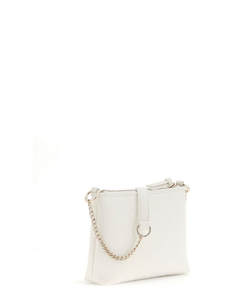 Borsa con tracolla Guess trapuntata - Bianco