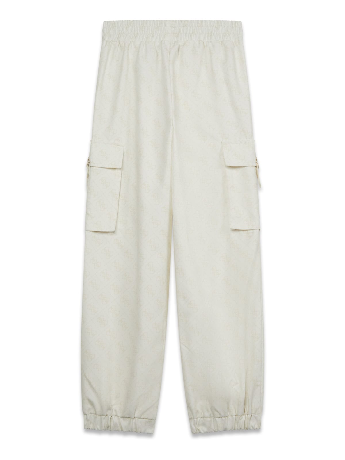 Pantalone Guess fondo panna fantasia logata Beige