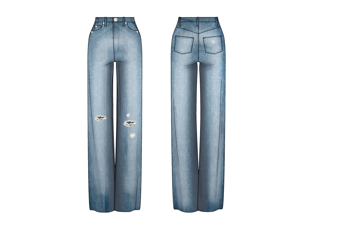 JEANS PALAZZO GUESS
