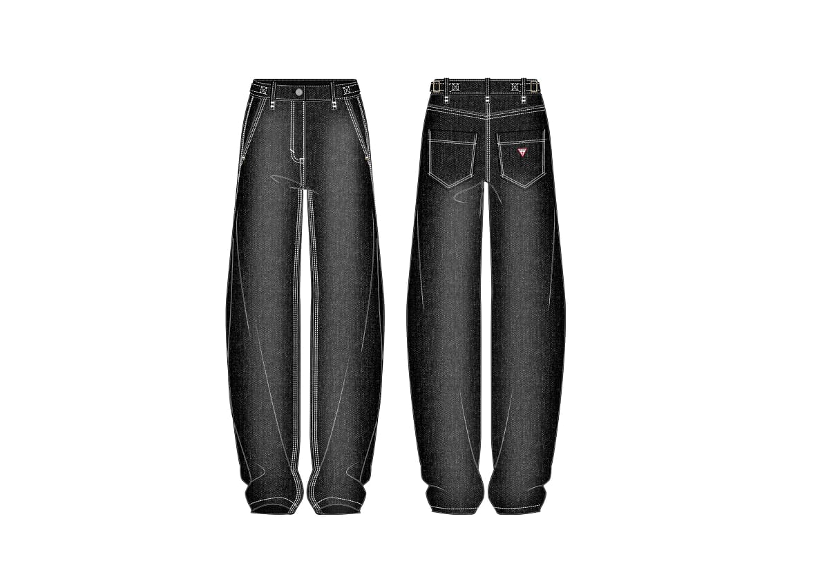JEANS PALAZZO NERO GUESS