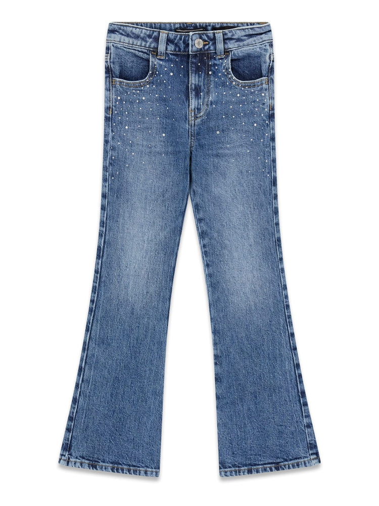 JEANS STRASS A ZAMPA GUESS