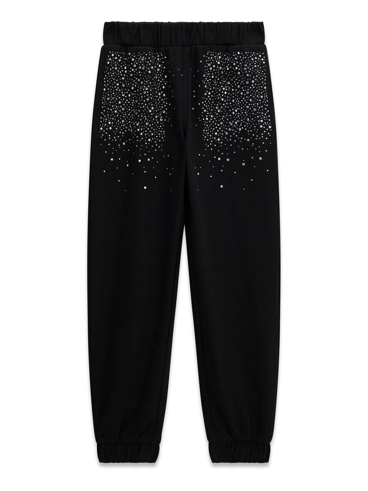 PANTALONE IN FELPA STRASS GUESS NERO