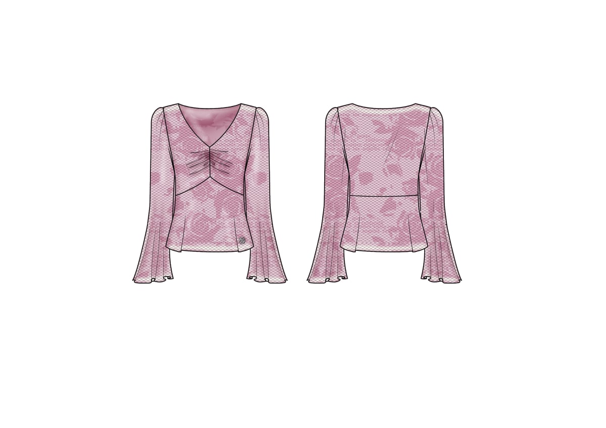 SHIRT VELO GUESS MANICA LARGA ROSA CIPRIA