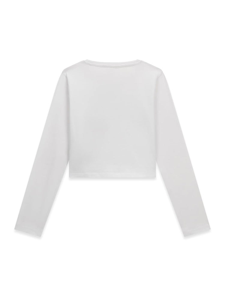 SHIRT GUESS BIANCA CON CUORI ROSSI