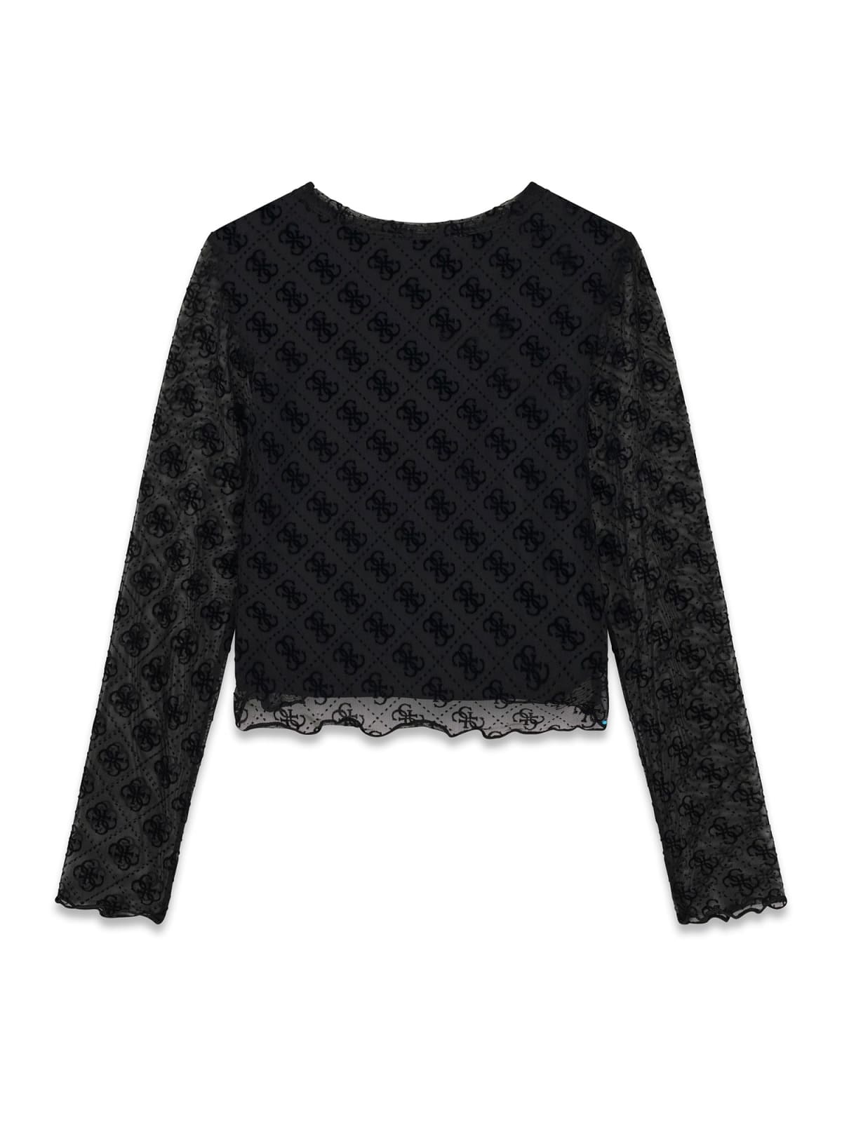 T-SHIRT GUESS MANICHE VELO FANTASIA LOGATA