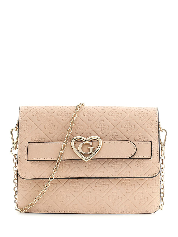 POCHETTE/TRACOLLA FIOCCO GUESS IN SEMILPELLE ROSA CIPRIA