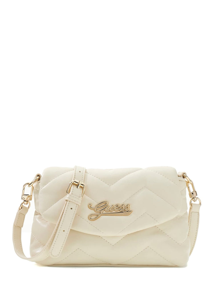 POCHETTE/TRACOLLA GUESS IMBOTTITA CREMA