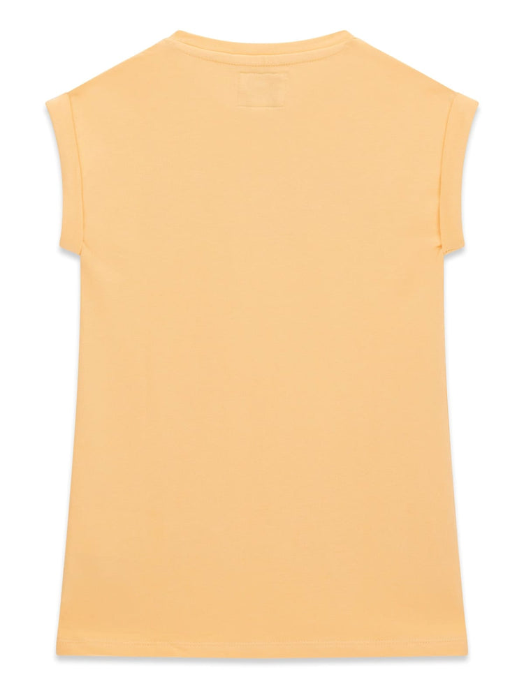 Abitino Guess in felpa con logo in paillettes - Arancio