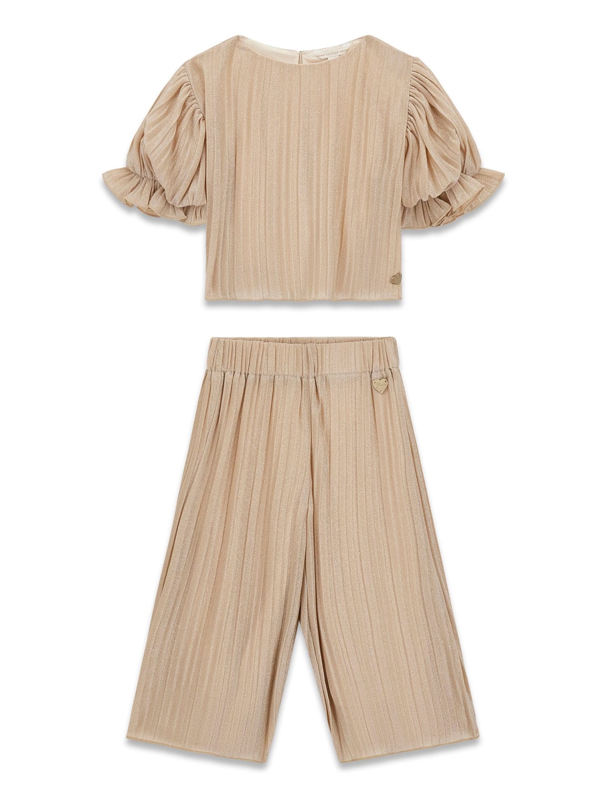Coordinato Guess plisse - Oro lurex