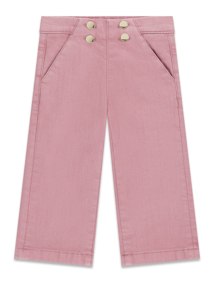 PANTALONE GUESS ROSA CIPRIA DETTAGLIO BOTTONI ORO