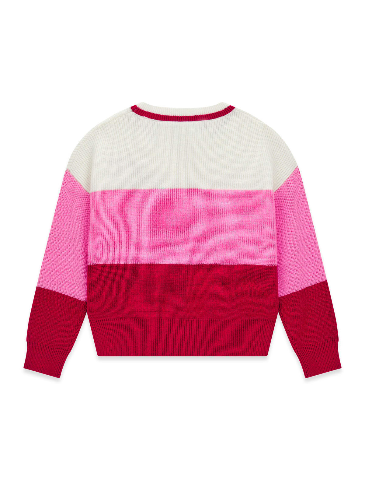 MAGLIONCINO A FASCE TRICOLORE GUESS LOVE