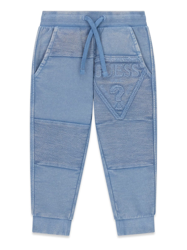 PANTALONE IN FELPA GUESS AZZURRO SFUMATO