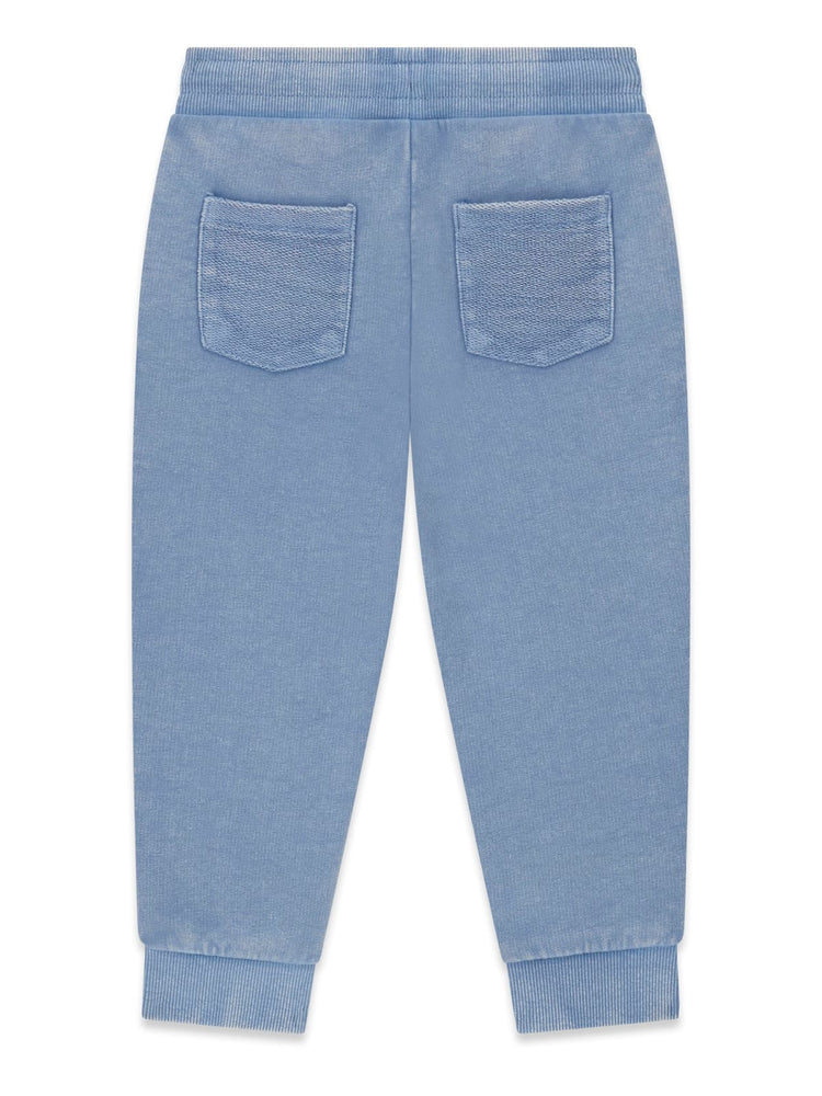 PANTALONE IN FELPA GUESS AZZURRO SFUMATO