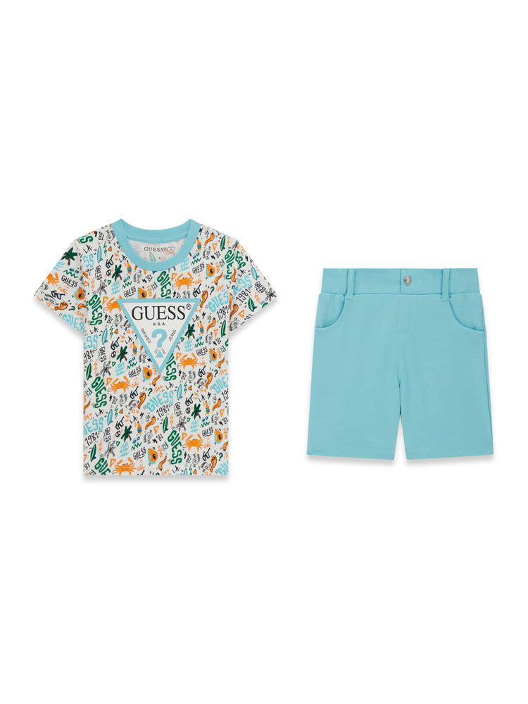 Coordinato in felpa Guess fantasia
