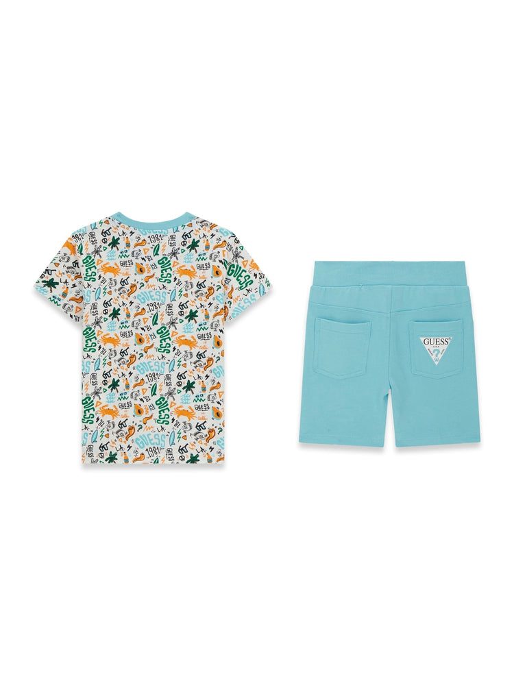 Coordinato in felpa Guess fantasia