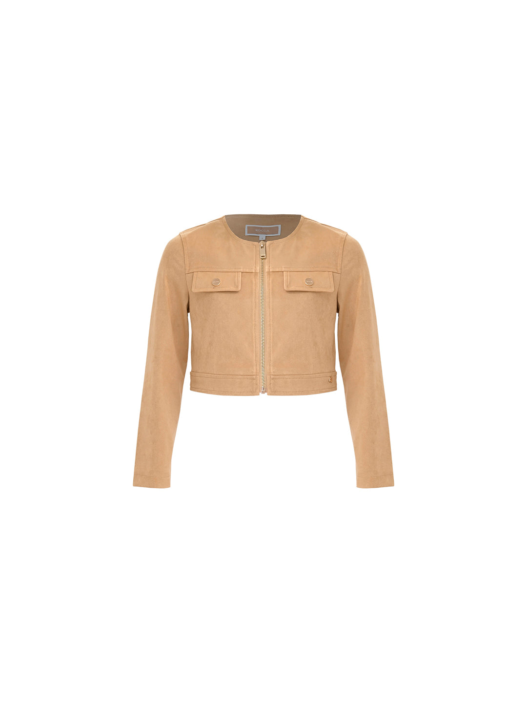 Giubbino Kocca Yunki crop - Biscotto