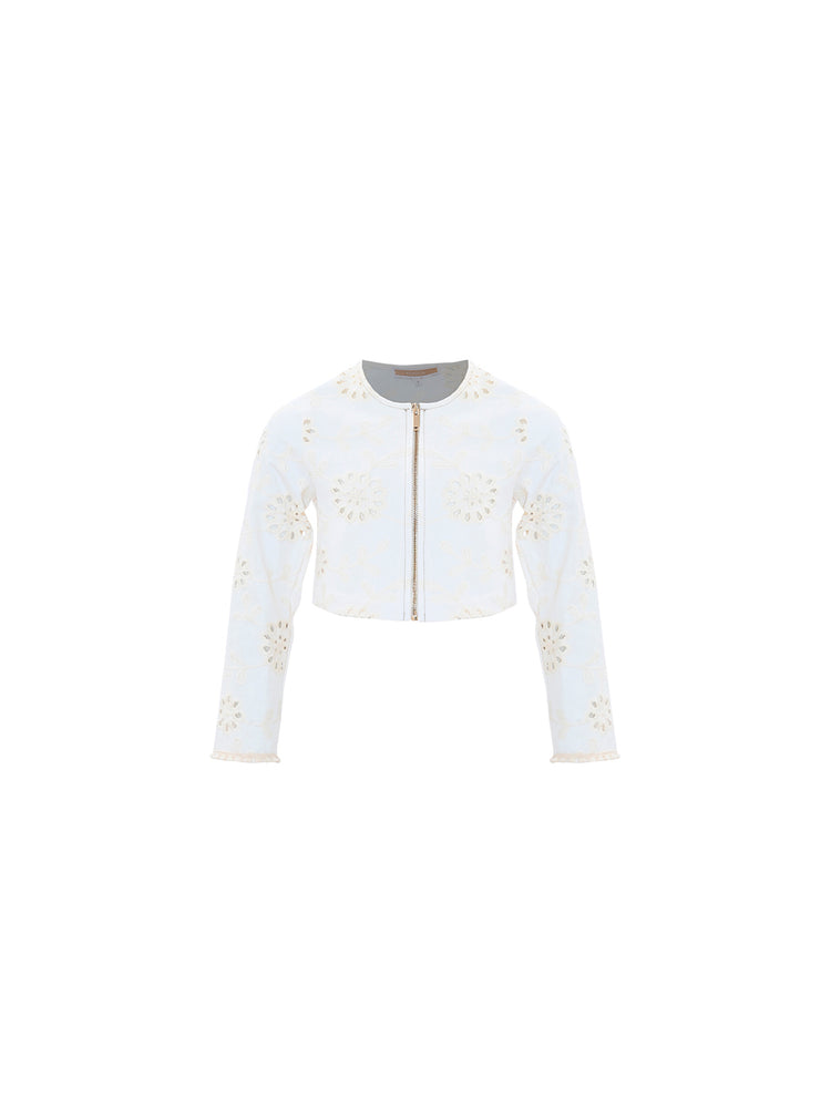 Giubbino Kocca Ulsinna crop - Fantasia Fiori