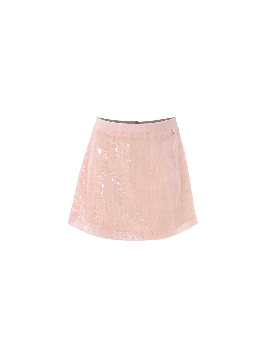 Gonna Kocca Leonie con paillettes - Rosa Cipria