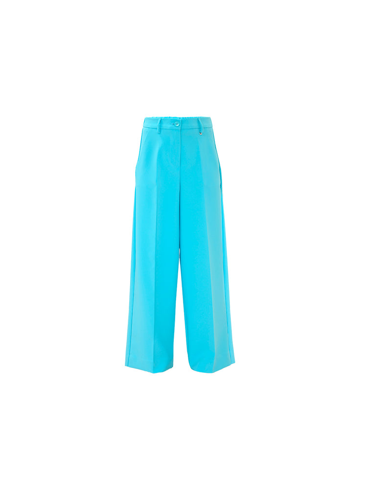 Pantalone palazzo Kocca Butlaro tinta unica - Turchese